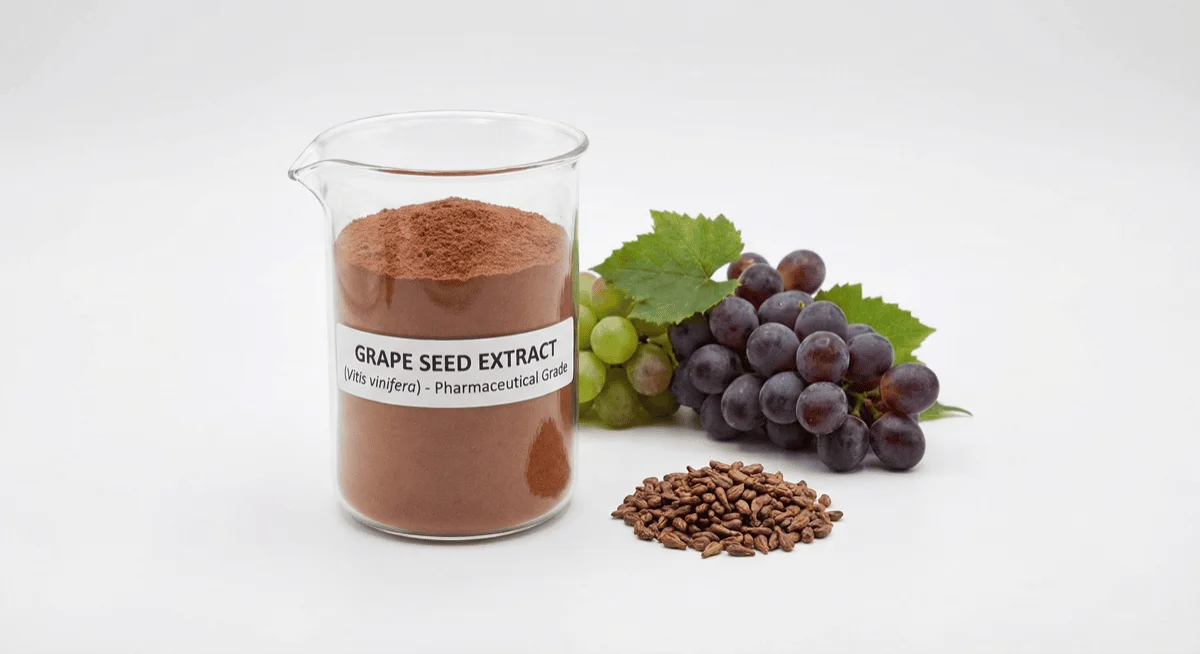 Grape Seed Extract concept illustration, not a batch sample